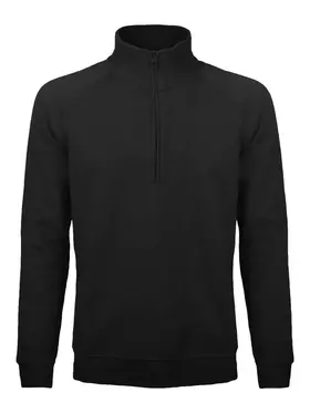 BS330-BK - BS FELPA MEZZA ZIP NERO - Abbigliamento da lavoro
