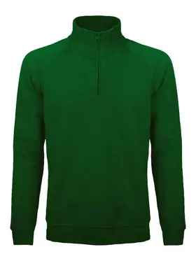 BS330-FG - BS FELPA MEZZA ZIP VERDE FORESTA - Abbigliamento da lavoro