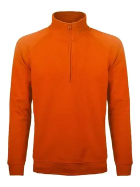 BS330-OR - BS FELPA MEZZA ZIP ARANCIONE - Abbigliamento da lavoro