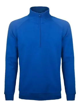 BS330-RB - BS FELPA MEZZA ZIP BLU ROYAL - Abbigliamento da lavoro