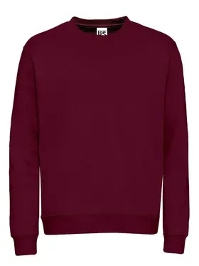 BS331-BU - BS FELPA GIROCOLLO BURGUNDY - Abbigliamento da lavoro