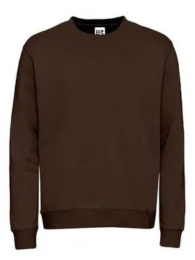 BS331-CH - BS FELPA GIROCOLLO CHOCOLATE - Abbigliamento da lavoro