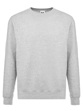 BS331-GY - BS FELPA GIROCOLLO GREY HEATHER - Abbigliamento da lavoro