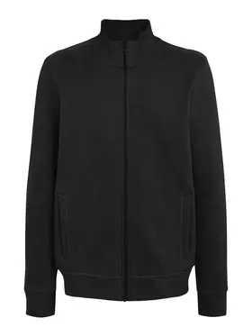 BS334-BK - BS FELPA ZIP INTERA NERO - Abbigliamento da lavoro