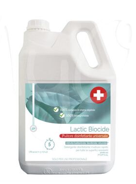 00675X4T - LACTIC BIOCIDE Detergente Disinfettante Biocida, Battericida, Virucida, disponibile in Diverse Capacità e Flaconi - Igienizzanti e disinfettanti