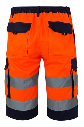 303004-0119 - BERMUDA BICOLORE ALTA VISIBILITA MULTITASCHE - Abbigliamento da lavoro