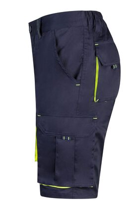 103010S-01/20 - PANTALONCINI CORTI BERMUDA UOMO DA LAVORO STRETCH BICOLORE MULTITASCHE VELILLA - Abbigliamento da lavoro