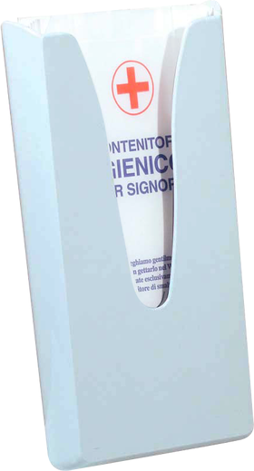 AZM688 - DISPENSER SACCHETTI IGIENICI PER SIGNORE - Carta monouso e dispenser