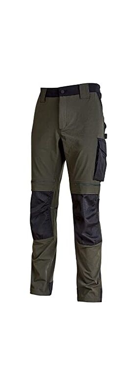 PE145DG - Pantaloni da lavoro U Power ATOM colore DARK GREEN - Abbigliamento da lavoro