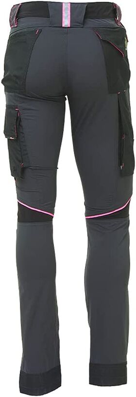 FU189GF - Pantaloni da lavoro Donna U POWER World GREY FUCSIA - Abbigliamento da lavoro