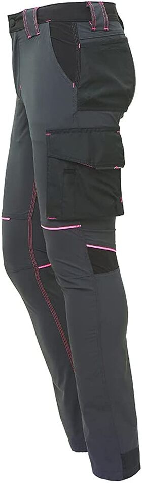 FU189GF - Pantaloni da lavoro Donna U POWER World GREY FUCSIA - Abbigliamento da lavoro