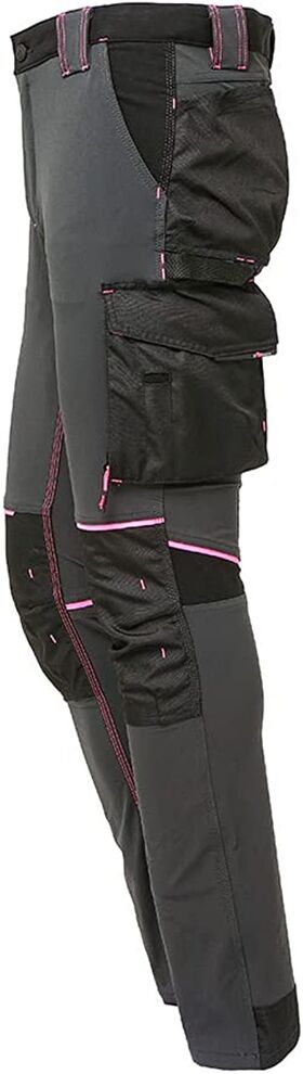 PE145GF - Pantaloni da lavoro U POWER ATOM LADY GREY FUCSIA - Abbigliamento da lavoro