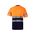 305509-61+19 - T-SHIRT ALTA VISIBILITA' BICOLORE BLU NAVY/ARANCIO FLUO MC RS BANDA SEGMENTATA - Abbigliamento da lavoro