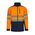 306006-61+19 - GIACCA GIUBBOTTO SOFT SHELL BICOLORE ALTA VISIBILITA' DA LAVORO BLU NAVY/ARANCIO FLUO - Abbigliamento da lavoro