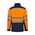 306006-61+19 - GIACCA GIUBBOTTO SOFT SHELL BICOLORE ALTA VISIBILITA' DA LAVORO BLU NAVY/ARANCIO FLUO - Abbigliamento da lavoro