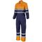 151-01/19 - TUTA DA LAVORO ALTA VISIBILITA' BICOLORE BLU NAVY/ARANCIONE FLUO - Abbigliamento da lavoro