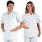 045000 - Casacca collo a V UNISEX a manica corta Bianco 100% cotone ISACCO - Abbigliamento da lavoro