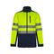 306006-61+20 - GIACCA GIUBBOTTO SOFT SHELL BICOLORE ALTA VISIBILITA' DA LAVORO BLU NAVY/GIALLO FLUO - Abbigliamento da lavoro